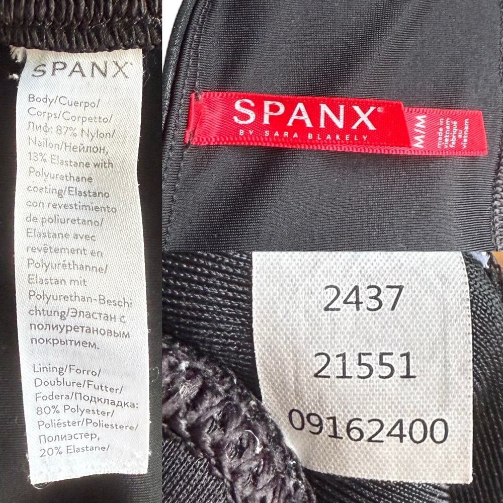 SPANX Faux Leather Leggings Women’s Medium Black - Picture 6 of 7